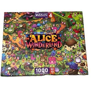 Vizzles Series 4 1000pc Alice in Wonderland 2023 Visual Puzzle Rare New Open Box